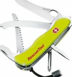Victorinox Rescue Tool Wavy Edge taskuveitsi hätätilanteisiin, keltainen| Monitoimityökalut
