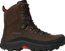 Viking Vaellus- Ja Trekkingkengät^Men Villrein High GTX Dark Brown/Red