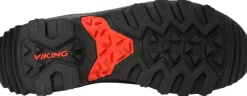 Viking Vaellus- Ja Trekkingkengät^Men Villrein High GTX Dark Brown/Red