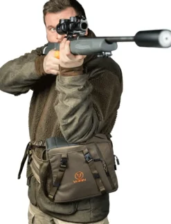 Vorn Equipment Metsästysreput^Vorn SR10 lonkkareppu ammuntatasolla, Ash Green