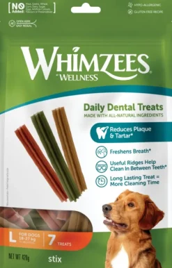 Whimzees Stix L 7 kpl 420g| Hampaidenhoito