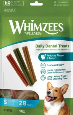 Whimzees Stix S hammashoitoherkku, 28 kpl| Makupalat