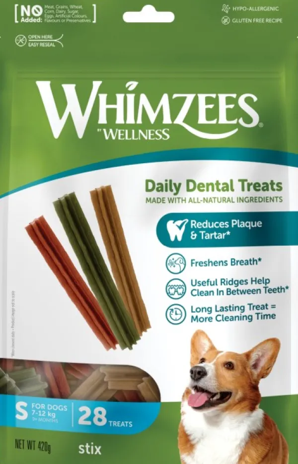 Whimzees Stix S hammashoitoherkku, 28 kpl| Makupalat