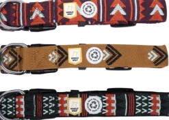 Woolly Wolf Collar koiran kaulapanta, 40 - 65 cm, Woodland| Kaulapannat