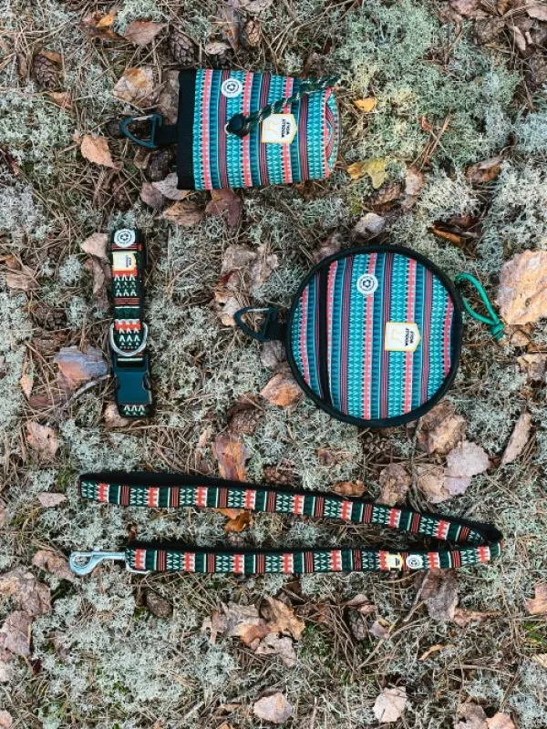 Woolly Wolf Collar koiran kaulapanta, 40 - 65 cm, Woodland| Kaulapannat