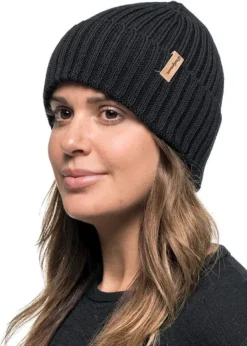 Woolpower Beanie Rib Black| Päähineet, huivit ja kaulurit/Pipot Ja Lakit