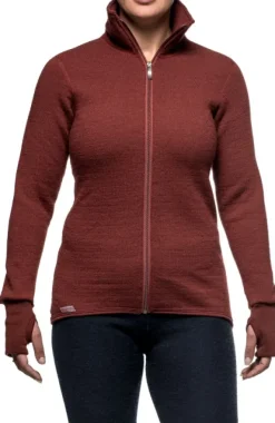 Woolpower Full Zip Jacket 400 -takki, unisex, Rust Red| Metsästysliivit/Fleeceliivit