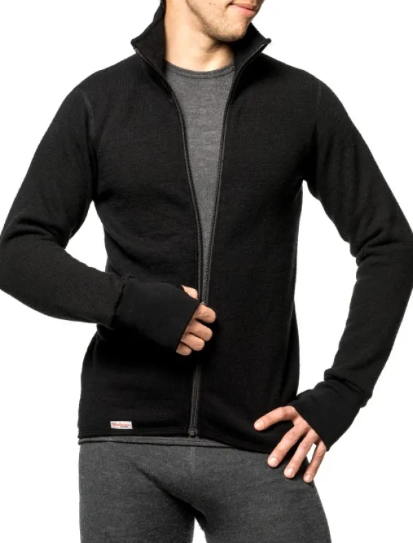Woolpower Full Zip Jacket 400 Unisex Black| Metsästysliivit/Fleeceliivit
