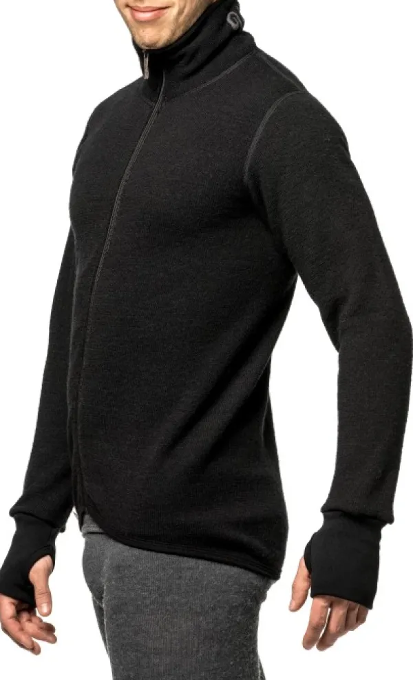 Woolpower Full Zip Jacket 400 Unisex Black| Metsästysliivit/Fleeceliivit
