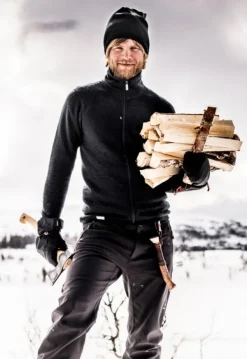 Woolpower Full Zip Jacket 400 Unisex Black| Metsästysliivit/Fleeceliivit