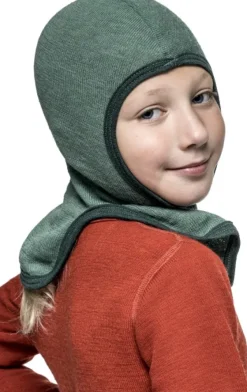 Woolpower Lasten Alusasut Ja Kerrastot^Kids Balaclava 200 lasten kypärämyssy, vihreä