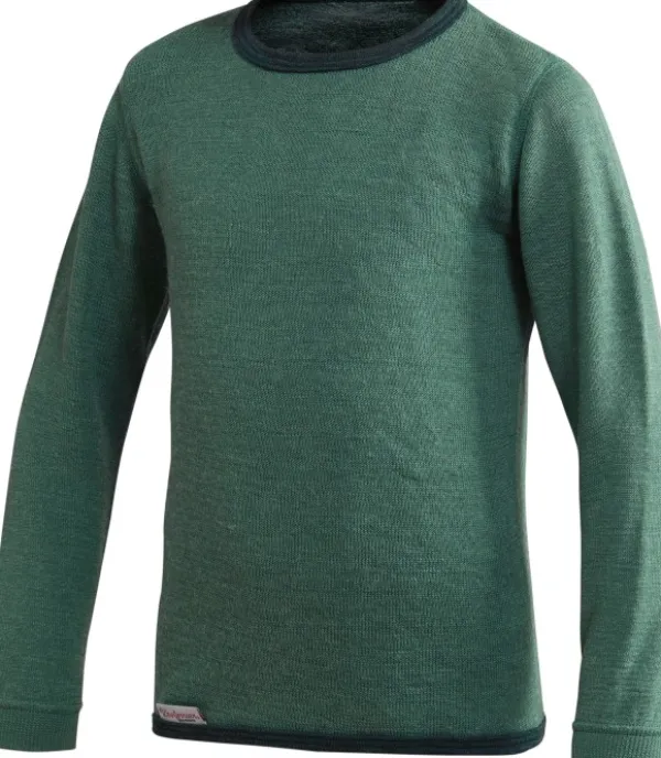 Woolpower Lasten Alusasut Ja Kerrastot^Kids Crewneck 200 lasten kerrastopaita, vihreä