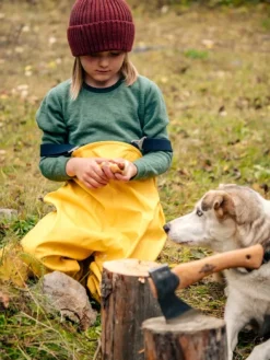 Woolpower Lasten Alusasut Ja Kerrastot^Kids Crewneck 200 lasten kerrastopaita, vihreä