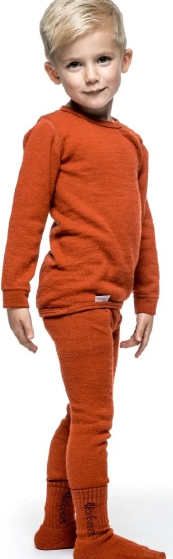 Woolpower Lasten Alusasut Ja Kerrastot^Kids Long Johns 200 lasten kerrastohousut, punainen