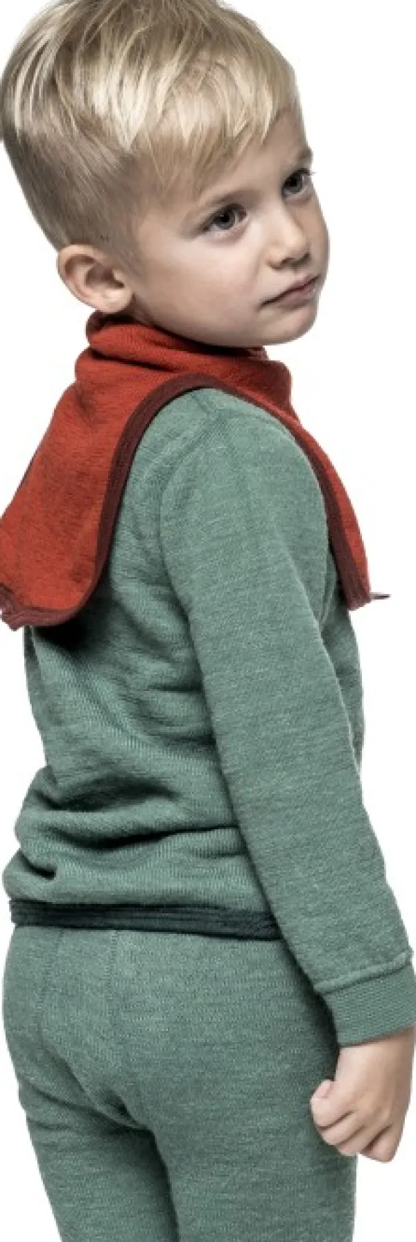 Woolpower Lasten Alusasut Ja Kerrastot^Kids Mock Turtleneck 200 lasten merinovillakauluri, punainen