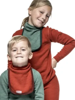 Woolpower Lasten Alusasut Ja Kerrastot^Kids Mock Turtleneck 200 lasten merinovillakauluri, punainen