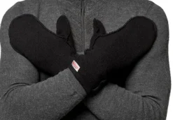 Woolpower Mittens Thin 400 Black| Käsineet/Aluskäsineet