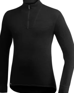 Woolpower Zip Turtleneck 200 Unisex Black| Metsästysliivit/Fleeceliivit