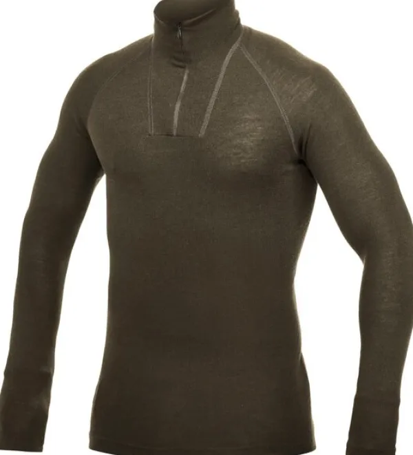 Woolpower Zip Turtleneck Lite Unisex Pine Green| Kerrastopaidat