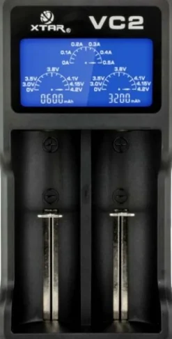 Koiratutkatarvike ja asennus Xtar VC2 Li-Ion -laturi| Paristot, Laturit Ja Vara-akut